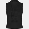 Women's high neck crop vest Thumbnail