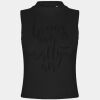 Women's high neck crop vest Thumbnail