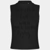 Women's high neck crop vest Thumbnail