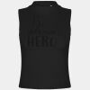 Women's high neck crop vest Thumbnail