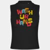 Women's high neck crop vest Thumbnail