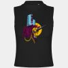 Women's high neck crop vest Thumbnail