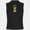 Women's high neck crop vest Thumbnail