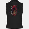 Women's high neck crop vest Thumbnail