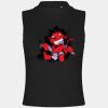 Women's high neck crop vest Thumbnail