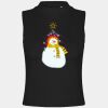 Women's high neck crop vest Thumbnail