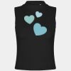 Women's high neck crop vest Thumbnail