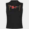 Women's high neck crop vest Thumbnail