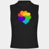 Women's high neck crop vest Thumbnail