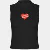 Women's high neck crop vest Thumbnail