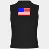 Women's high neck crop vest Thumbnail