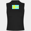 Women's high neck crop vest Thumbnail