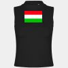 Women's high neck crop vest Thumbnail