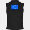 Women's high neck crop vest Thumbnail