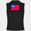 Women's high neck crop vest Thumbnail