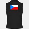 Women's high neck crop vest Thumbnail