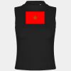 Women's high neck crop vest Thumbnail