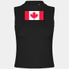 Women's high neck crop vest Thumbnail