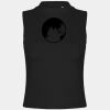 Women's high neck crop vest Thumbnail