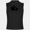 Women's high neck crop vest Thumbnail