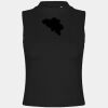 Women's high neck crop vest Thumbnail