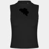 Women's high neck crop vest Thumbnail