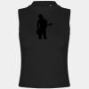 Women's high neck crop vest Thumbnail