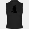 Women's high neck crop vest Thumbnail