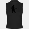 Women's high neck crop vest Thumbnail