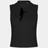 Women's high neck crop vest Thumbnail