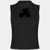 Women's high neck crop vest Thumbnail