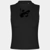 Women's high neck crop vest Thumbnail