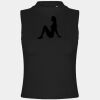 Women's high neck crop vest Thumbnail