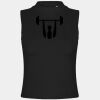 Women's high neck crop vest Thumbnail