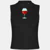 Women's high neck crop vest Thumbnail