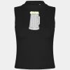Women's high neck crop vest Thumbnail