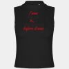 Women's high neck crop vest Thumbnail