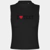 Women's high neck crop vest Thumbnail