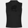 Women's high neck crop vest Thumbnail