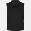 Women's high neck crop vest Thumbnail