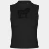 Women's high neck crop vest Thumbnail