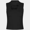 Women's high neck crop vest Thumbnail