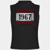 Women's high neck crop vest Thumbnail