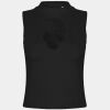 Women's high neck crop vest Thumbnail