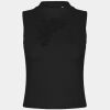 Women's high neck crop vest Thumbnail