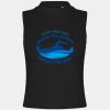 Women's high neck crop vest Thumbnail