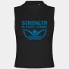 Women's high neck crop vest Thumbnail
