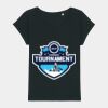 Women's Rounders slub rolled sleeve t-shirt Thumbnail