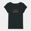 Women's Rounders slub rolled sleeve t-shirt Thumbnail