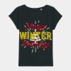 Women's Rounders slub rolled sleeve t-shirt Thumbnail